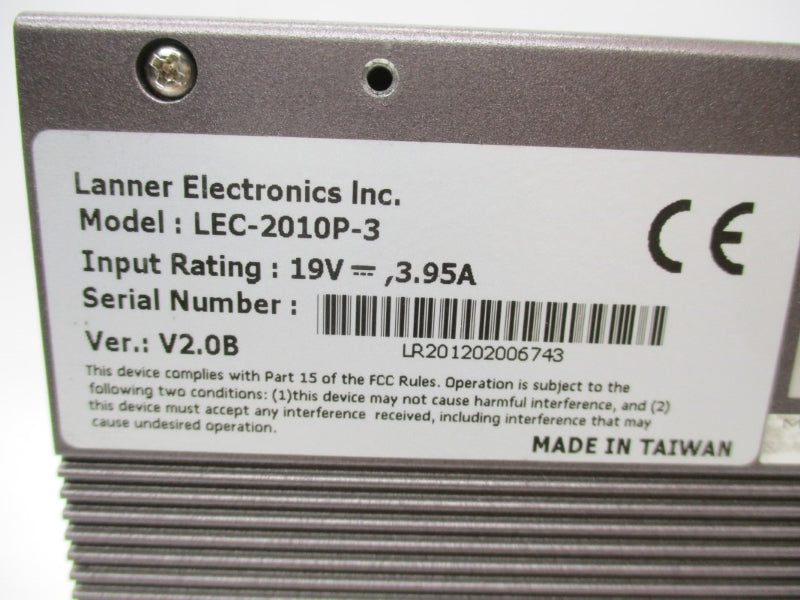 LANNER ELECTRONICS LEC-2010P-3 19V 3.95A UNMP