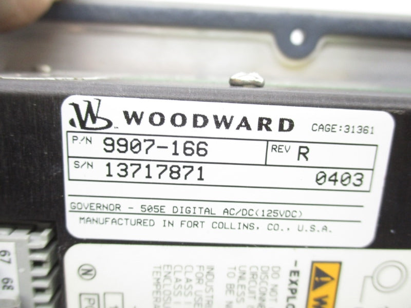 WOODWARD 9907-166 NSNP