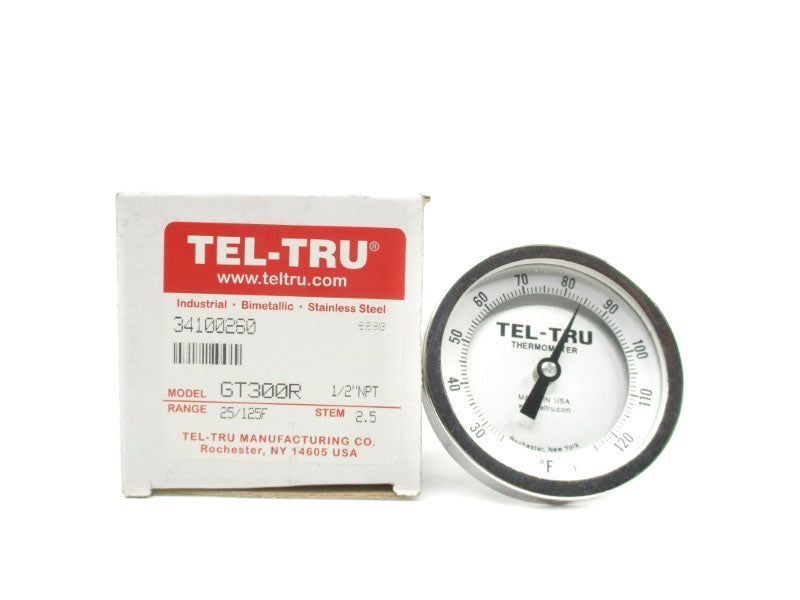 TEL TRU GT300R 25-125'F 1/2" 2.5" STEM NSMP