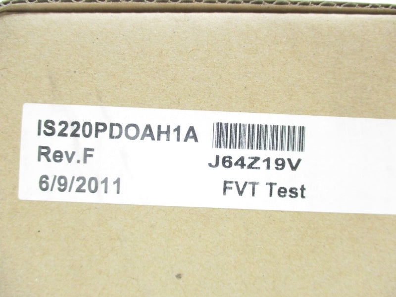 GENERAL ELECTRIC IS220PDOAH1A NSMP