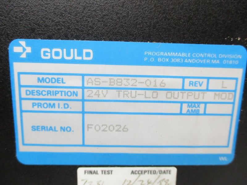 GOULD AS-B832-016 24V UNMP