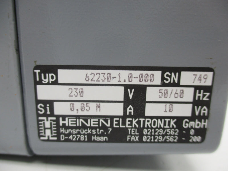 HEINEN ELEKTRONIK 62230-1.0-000 OB1.3 230V 0.05A NSNP