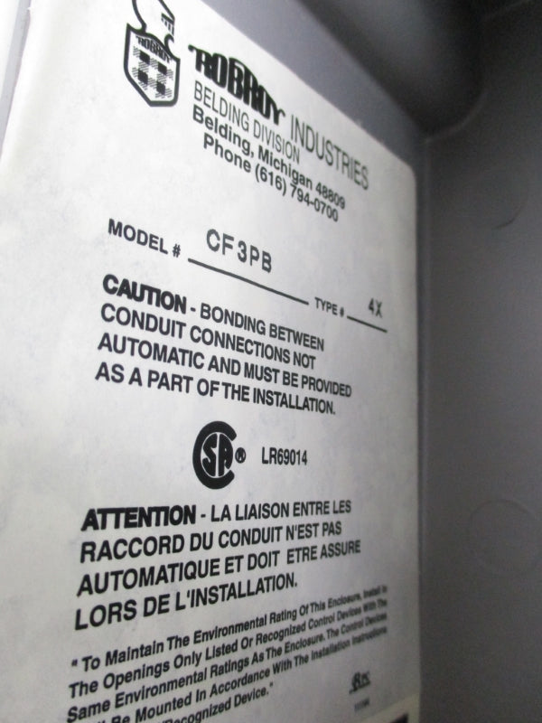 ROBROY INDUSTRIES CF3PB NSNP