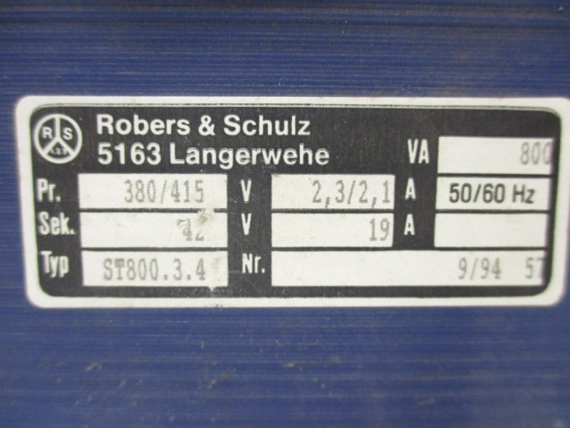 ROBERS&SCHULZ ST800.3.4 380/415V 2.3/2.1A NSNP