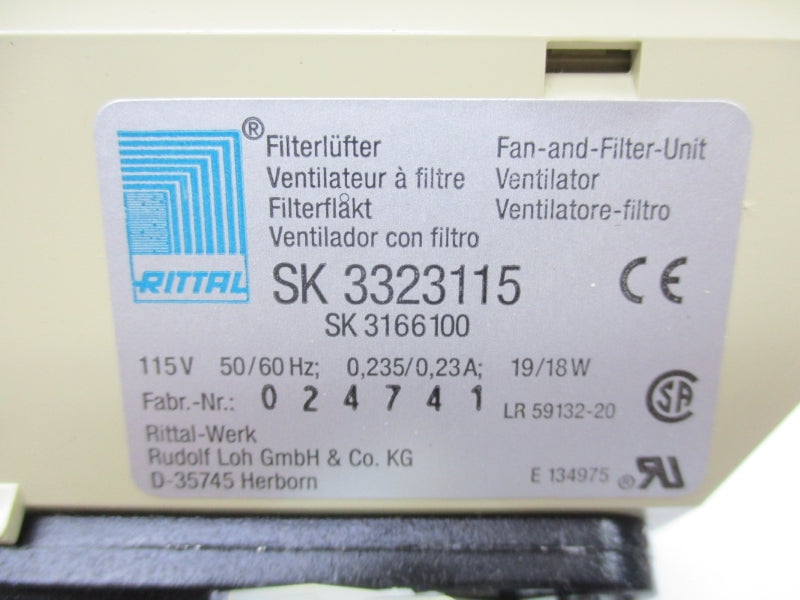 RITTAL SK3323115 115V 0.235/0.23A NSMP