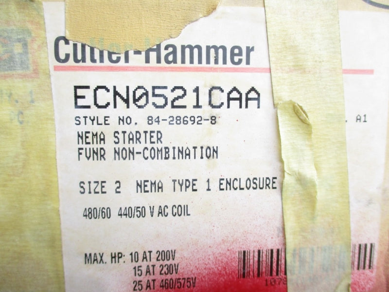CULTER HAMMER ECN0521CAA SER. A1 440/480VAC NSMP