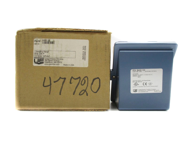 UNITED ELECTRIC B402-120 480VAC 15A 0-225'F NSMP