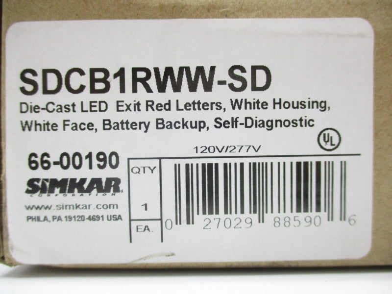 SIMKAR SDCB1RWW-SD 120/277V NSMP