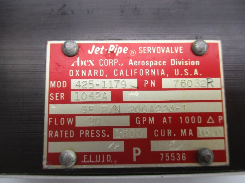 JET PIPE 425-1179 76032R UNMP