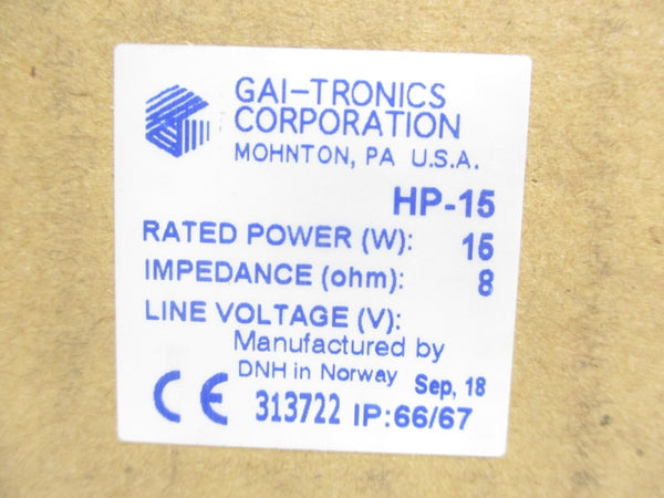 GAI-TRONICS HP-15 NSMP