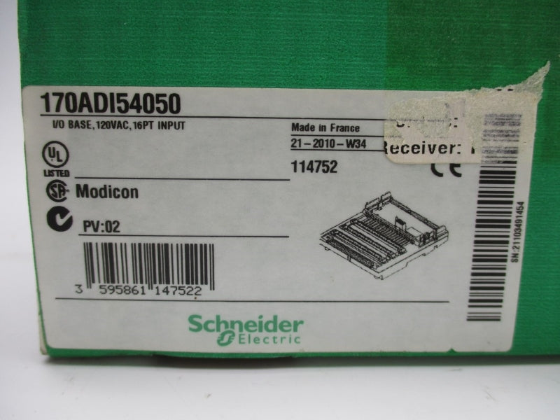 SCHNEIDER ELECTRIC 170ADI54050 120VAC NSFS