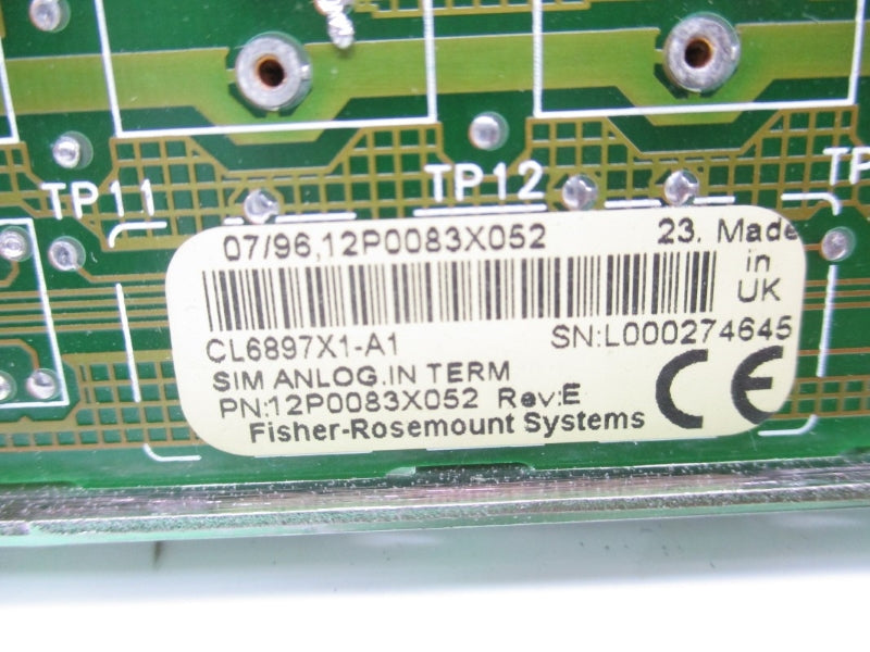 FISHER ROSEMOUNT 12P0083X052 REV. E CL6897X1-A1 UNMP