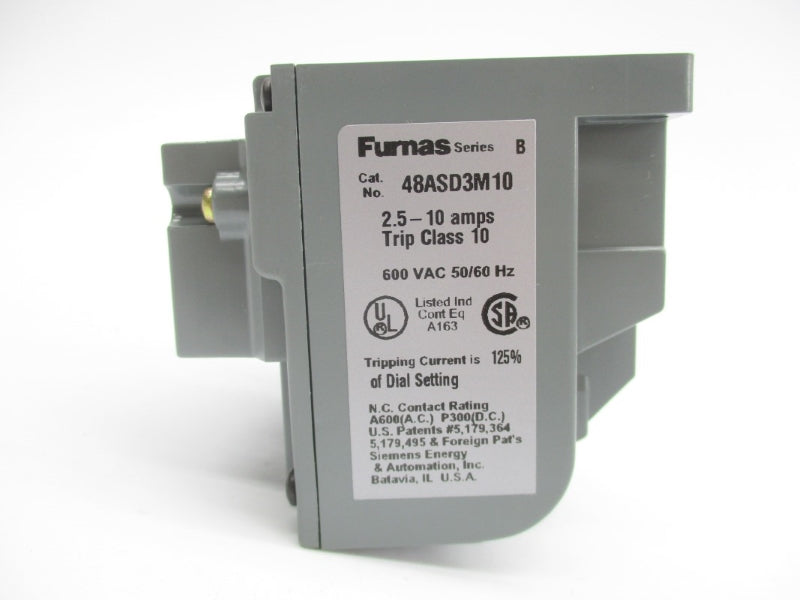 FURNAS 48ASD3M10 SER. B 600VAC 2.5-10A NSMP