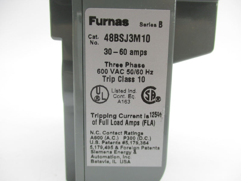 FURNAS 48BSJ3M10 SER. B 600VAC 30-60A NSMP