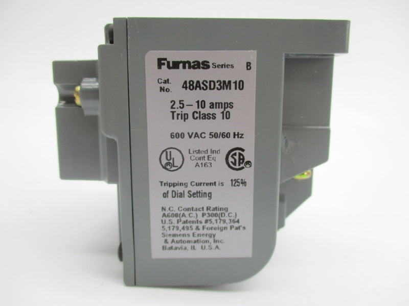 FURNAS 48ASD3M10 SER. B 600VAC 2.5-10A NSNP