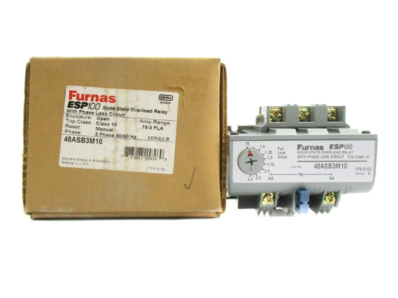 FURNAS 48ASB3M10 SER. B 600VAC 0.75-3A NSMP