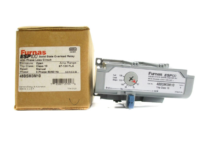 FURNAS 48BSM3M10 SER. B 600VAC 67-135A NSMP