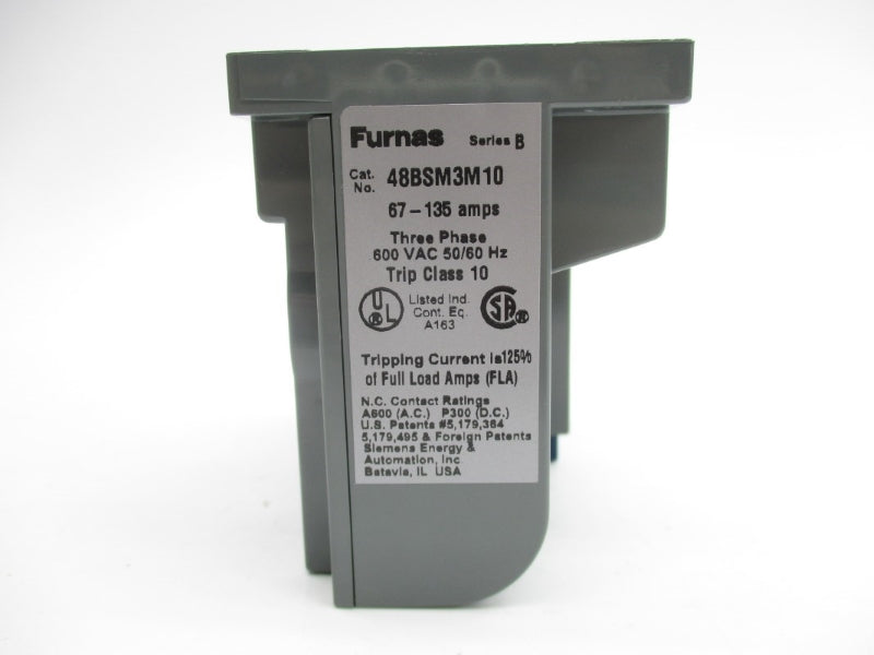 FURNAS 48BSM3M10 SER. B 600VAC 67-135A NSMP