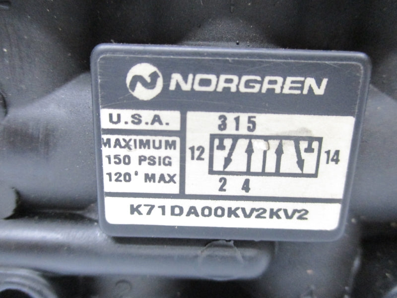 NORGREN K71DA00KV2KV2 110/120V 150PSI 120'F UNMP
