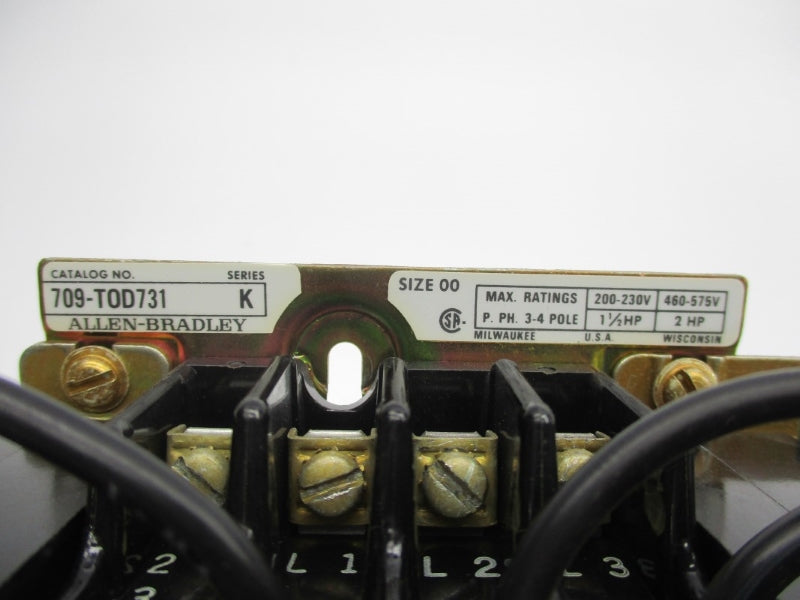 ALLEN BRADLEY 709-TOD731 SER. K 120V UNMP