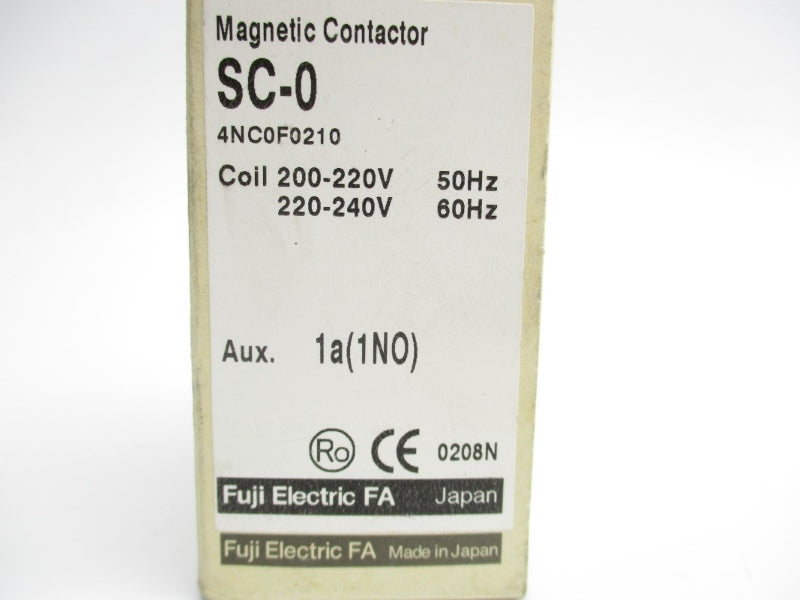FUJI ELECTRIC 4NC0F0210 SC-0  220-220/220-240V NSMP