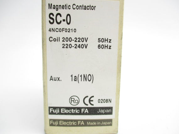 FUJI ELECTRIC 4NC0F0210 SC-0  220-220/220-240V NSMP