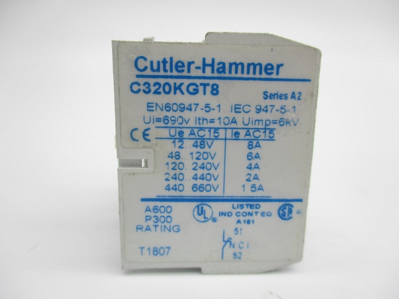 CUTLER HAMMER C320KGT8 SER. A2 690V 15A NSNP