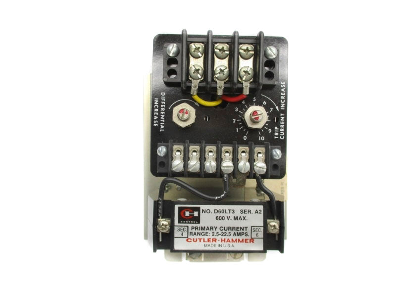 CUTLER HAMMER D60LA3 SER. A1 600V 2.5-22.5A UNMP