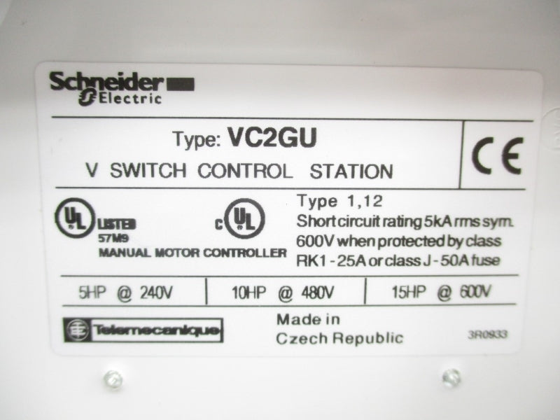 TELEMECANIQUE VC2GU 600V 32A NSMP