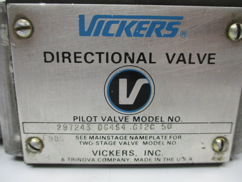 VICKERS DG4S4012C50 297243 115V .6A UNMP