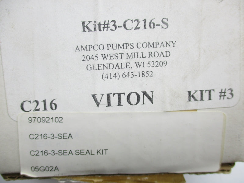 AMPCO PUMPS 3-C216-S NSMP