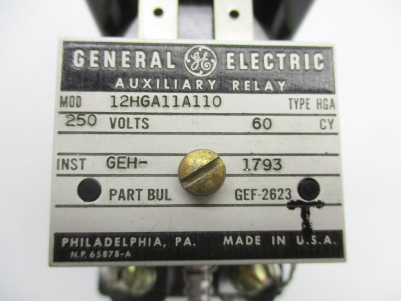 GENERAL ELECTRIC 12HGA11A110 250V NSMP