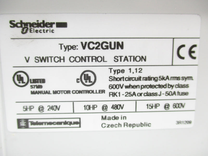 SCHNEIDER ELECTRIC VC2GUN 600V 32A NSMP