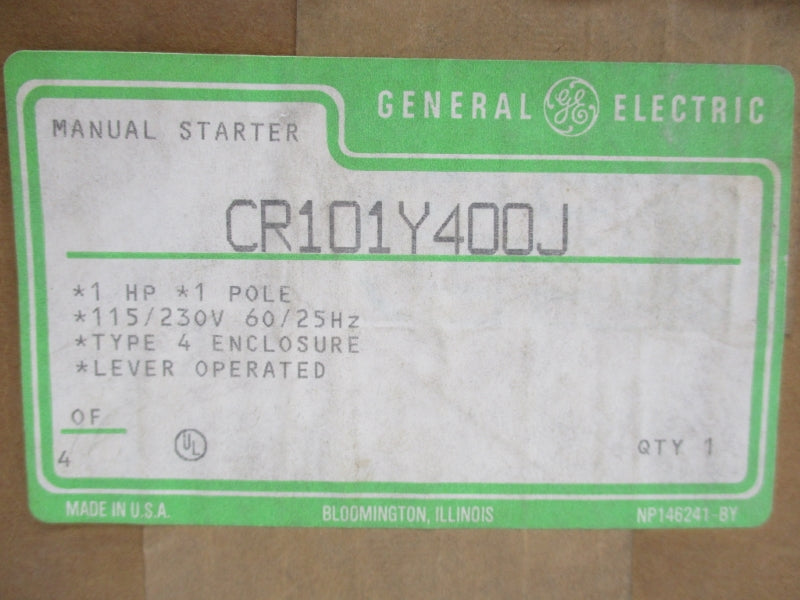 GENERAL ELECTRIC CR101Y400J 115/230V NSFS