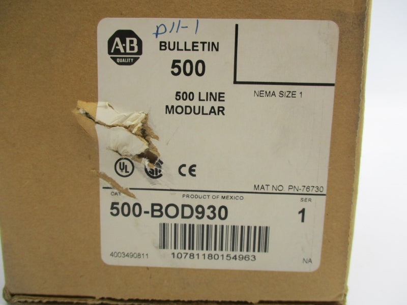 ALLEN BRADLEY 500-BOD930 SER. C 120V (BR/WH) NSMP