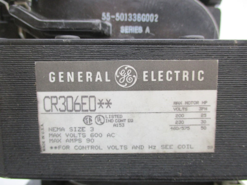 GENERAL ELECTRIC CR306E002 120V 90A (AS PICTURED) NSNP