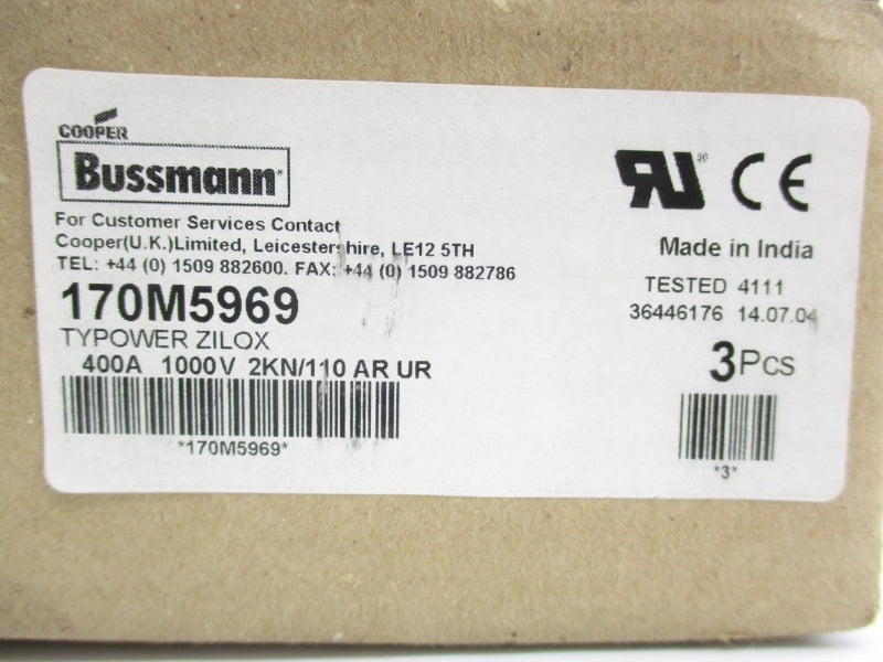 BUSSMANN 170M5969 1000V 400A (PKG OF 3) NSMP