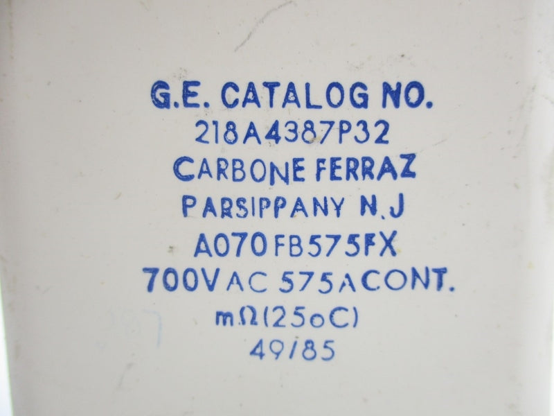 GENERAL ELECTRIC 218A4387P32 700VAC 575A UNMP