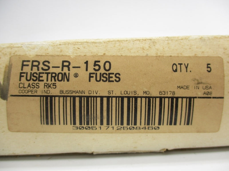 BUSSMANN FRS-R-150 600VAC 150A (PKG OF 5) (WH/PK) NSMP