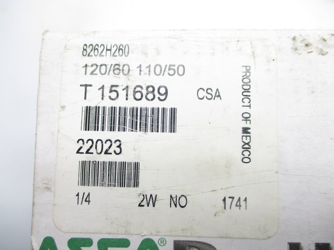 ASCO 8262H260 110/120V 750PSI NSMP
