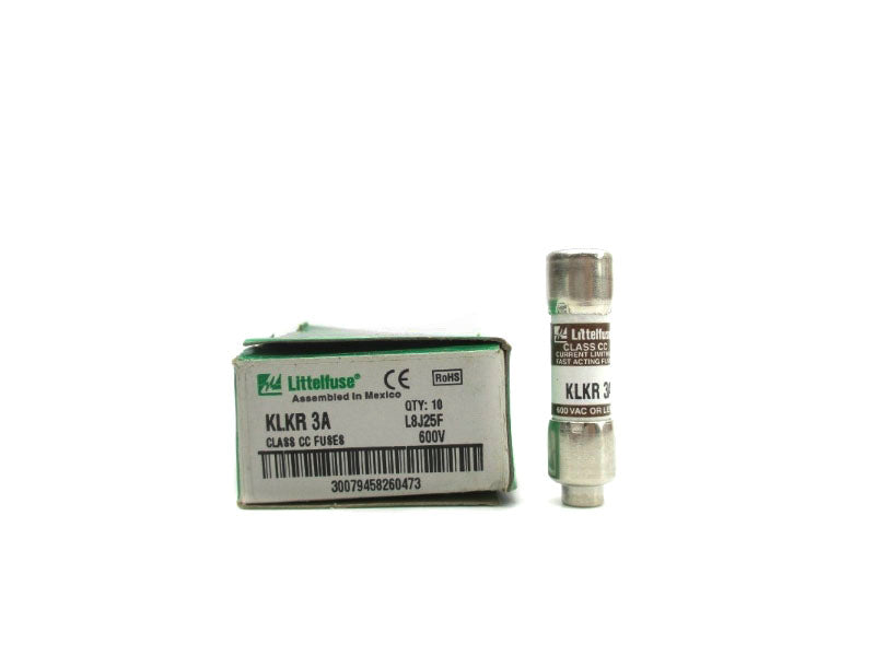 LITTELFUSE KLKR3A 600VAC 3A (PKG OF 10) NSMP