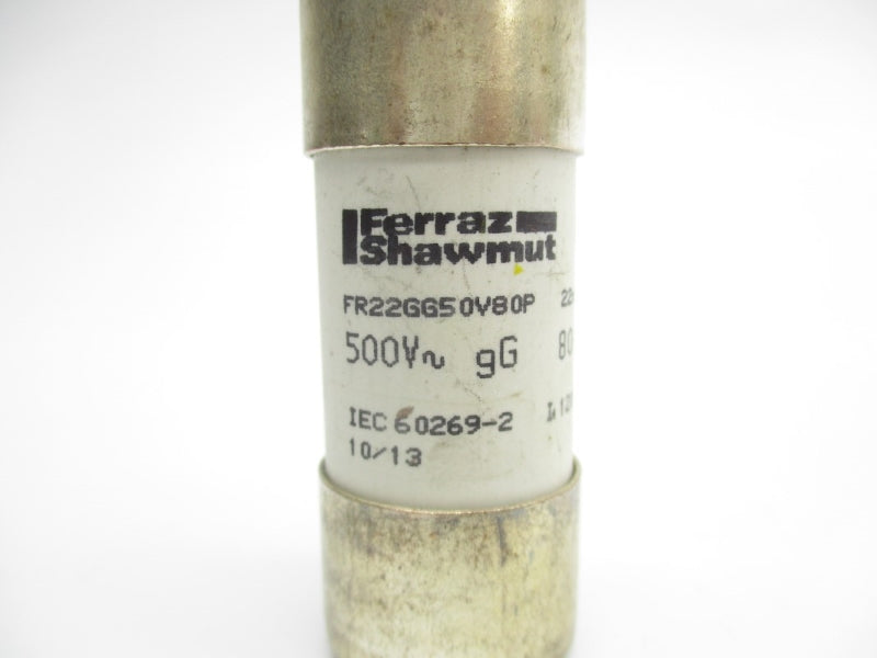 FERRAZ SHAWMUT FR22GG50V80P 500V 80A NSNP