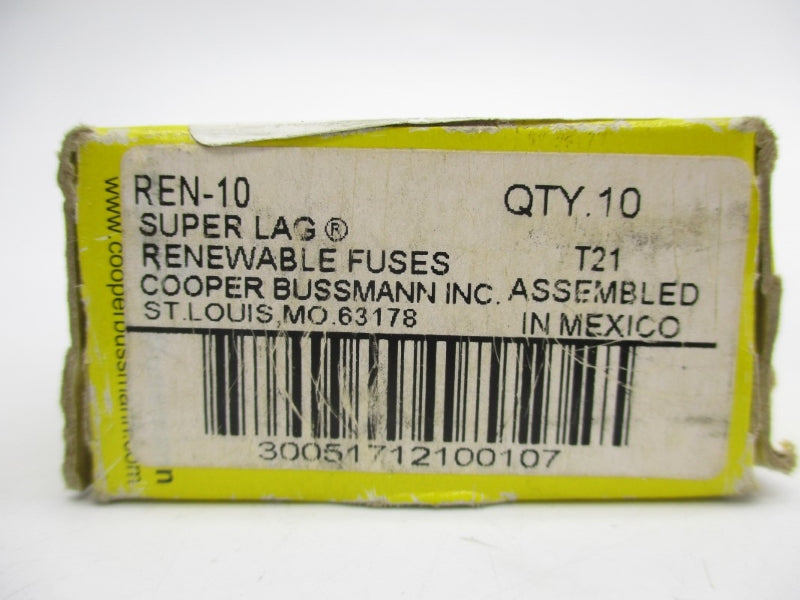 BUSSMANN REN-10 250VAC 10A (PKG OF 10) NSMP