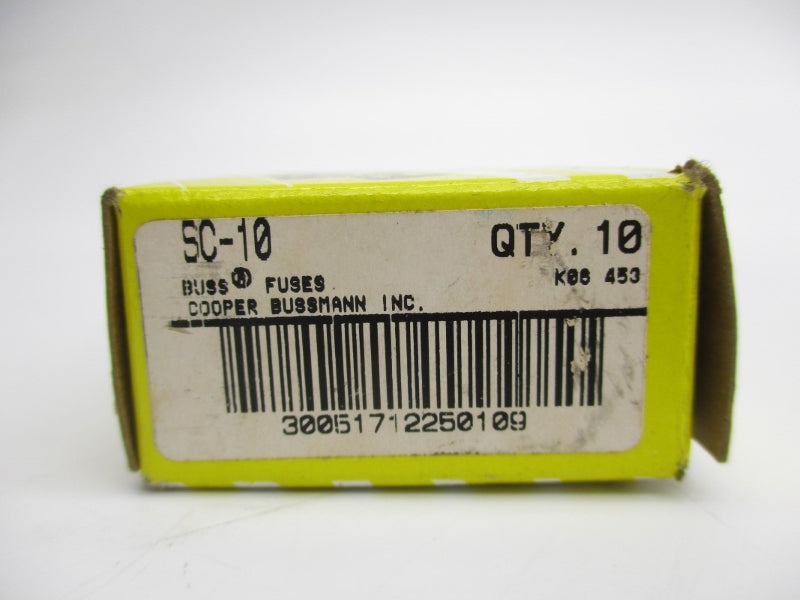 BUSSMANN SC-10 600VAC 10A (PKG OF 10) NSMP