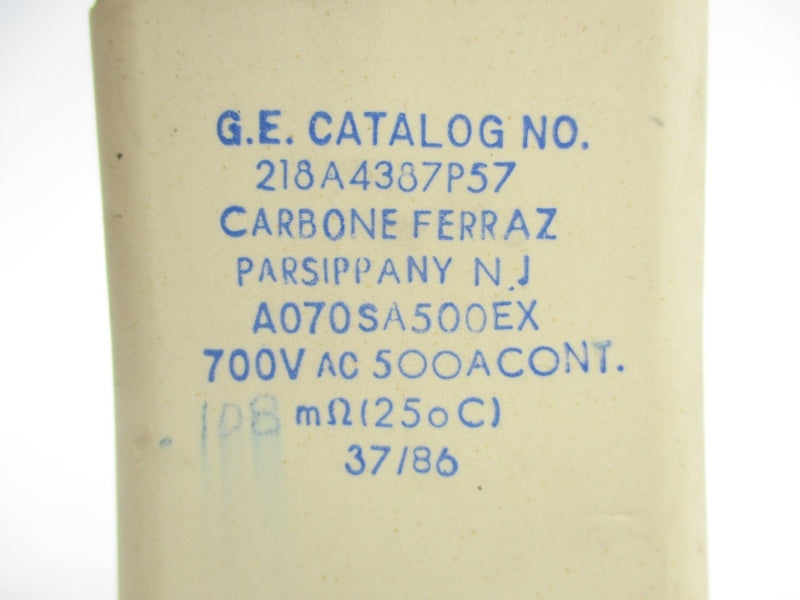 GENERAL ELECTRIC 218A4387P57 700VAC 500A NSNP