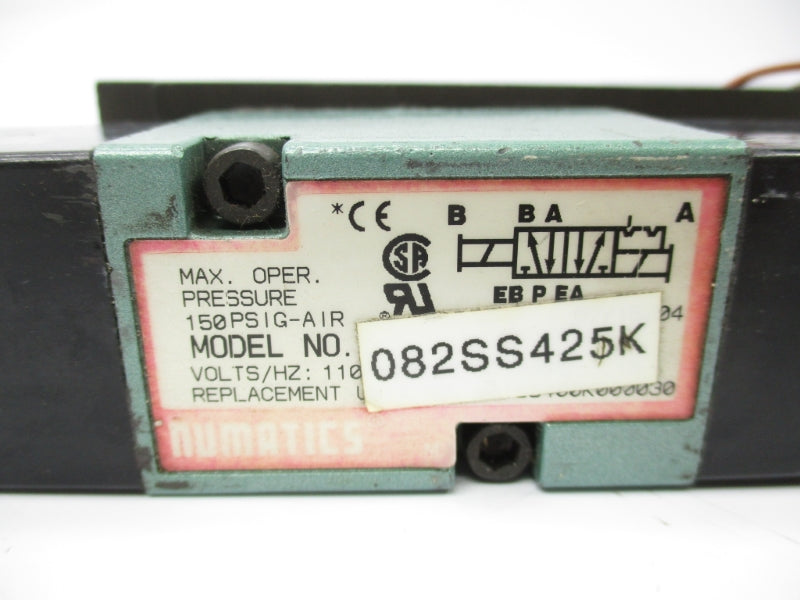 NUMATICS 082SS425K 110-120V 150PSI UNMP