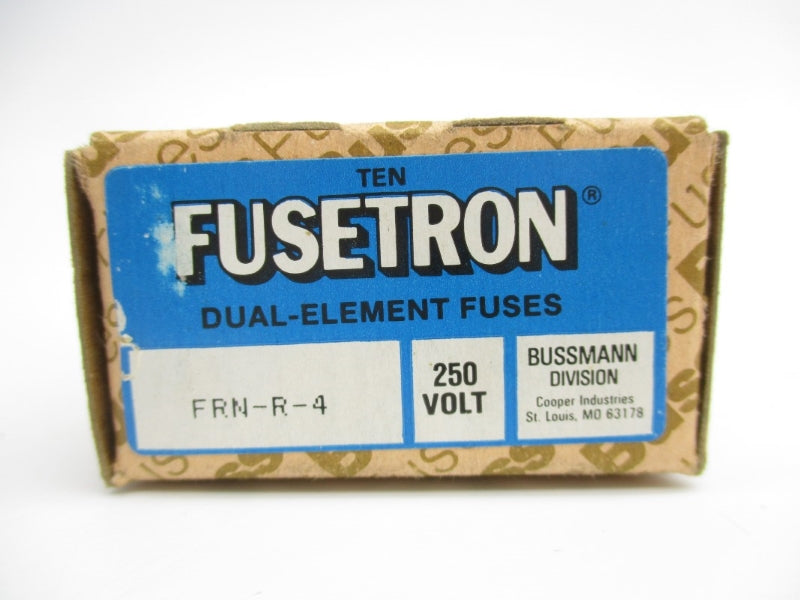 BUSSMANN FRN-R-4 250VAC 4A (PKG OF 10) (BR/BL)NSMP