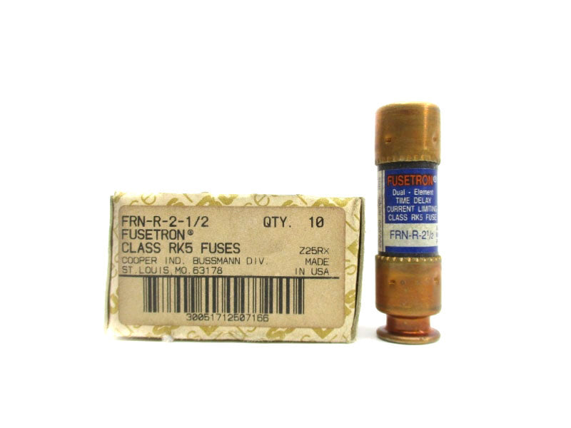 BUSSMANN FRN-R-2-1/2 250VAC 2-1/2A (PKG OF 10) (BR/BL) NSMP