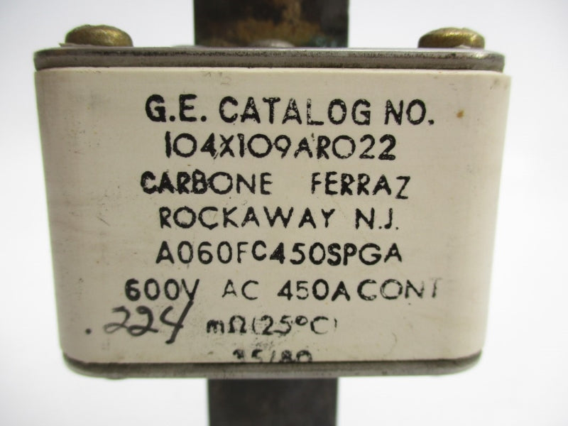 GENERAL ELECTRIC 104X109AR022 600VAC 450A UNMP