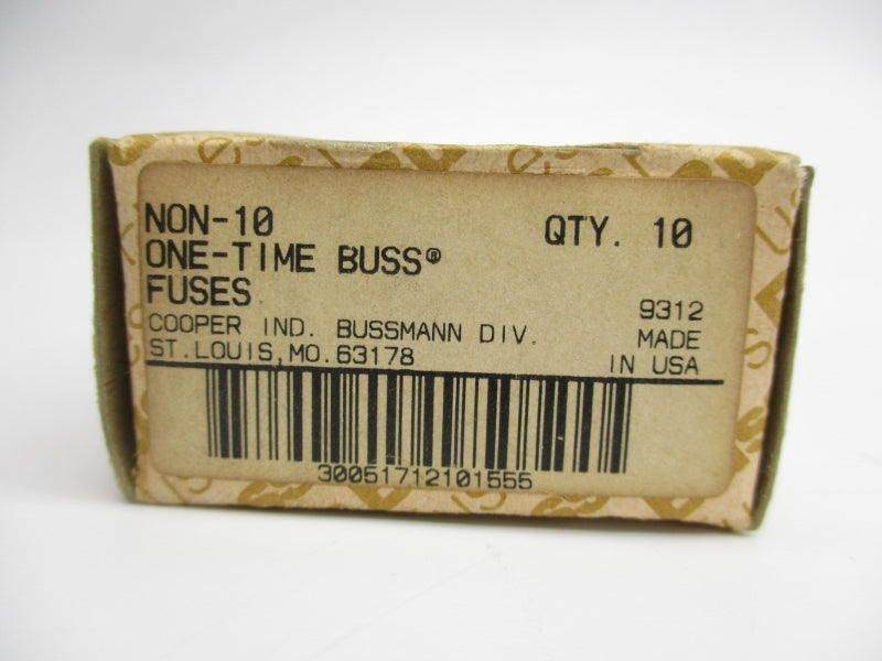 BUSSMANN NON-10 250VAC 10A (PKG OF 10) NSMP